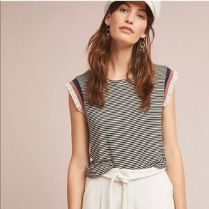 [CLEARANCE] Dolan Anthropologie | Large Left Coast Camrose Flutter Blouse Soft